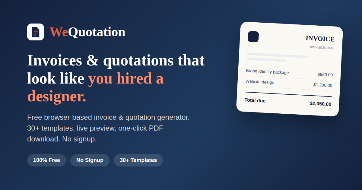 WeQuotation